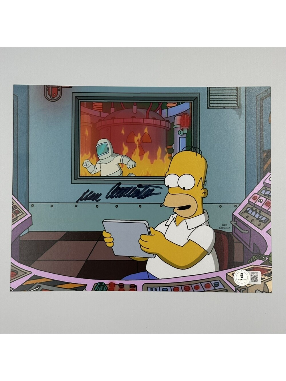Dan Castellaneta Signed The Simpsons 8x10 Photo Homer Simpson Beckett